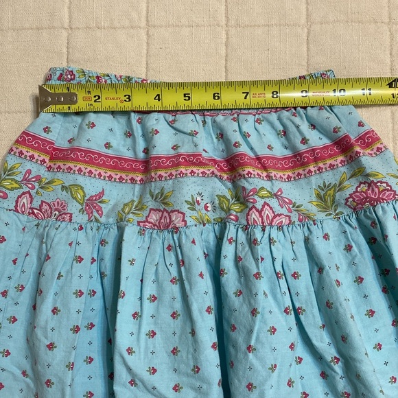 L’ Ensoleillade 100% cotton floral print tiered skirt - Picture 7 of 9